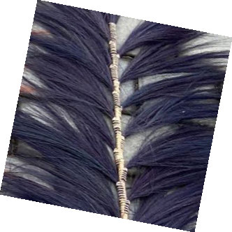 Deco Leaf FEATHER BLACK